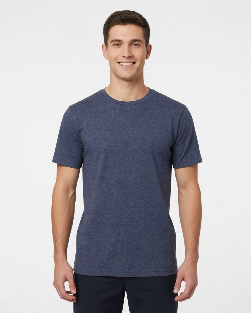 BELLA + CANVAS CVC Short Sleeve Crewneck Jersey T-Shirt for Casual Layering & Custom Print Essential Tee